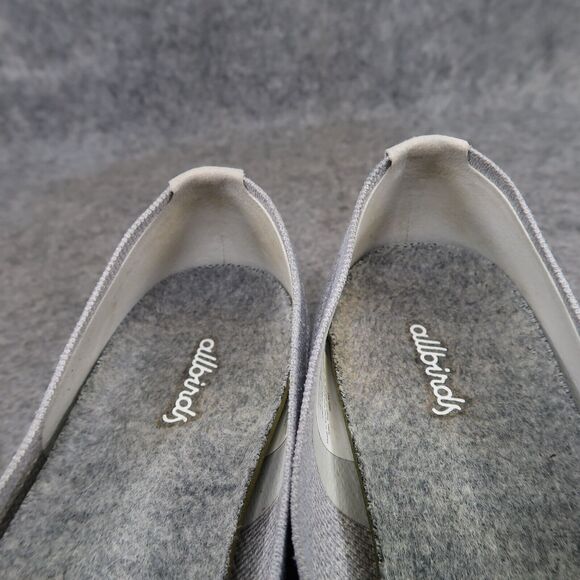Allbirds Shoes Womens 8 Ballet Flats Tree Breezer Slip On Casual Breathable Grey - Picture 13 of 14